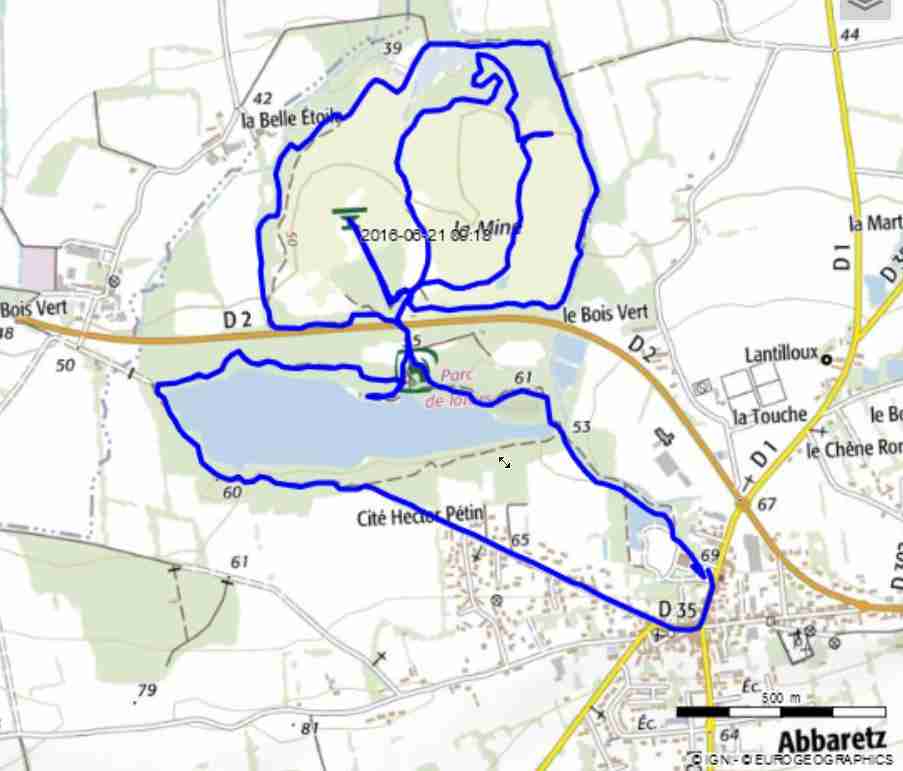 carte de la randonnée