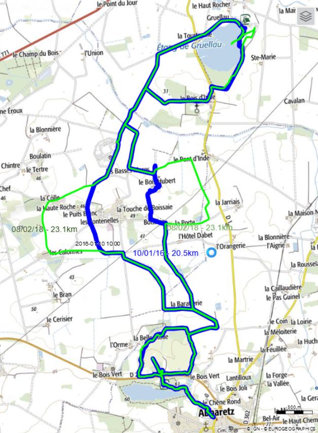carte de la randonnée