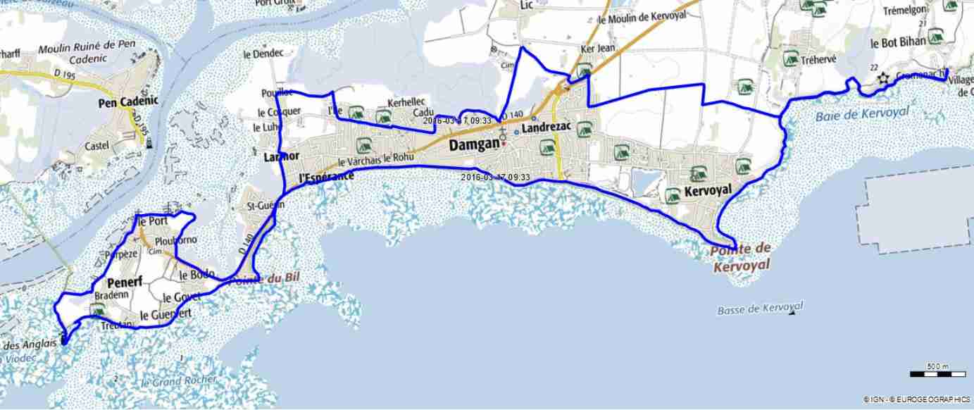 carte de la randonnée