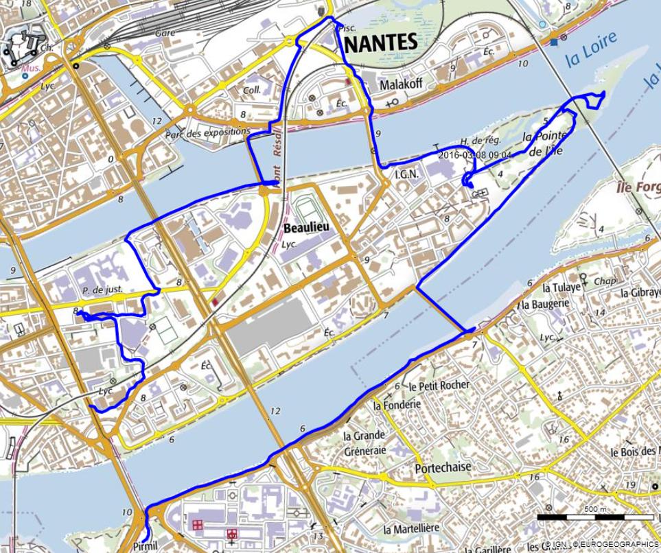 carte de la randonnée