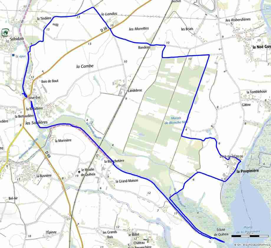 carte de la randonnée