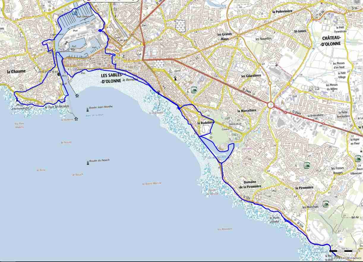 carte de la randonnée